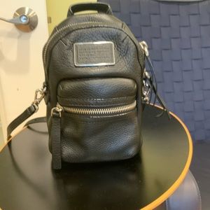 Marc Jacobs leather backpack crossbody bag